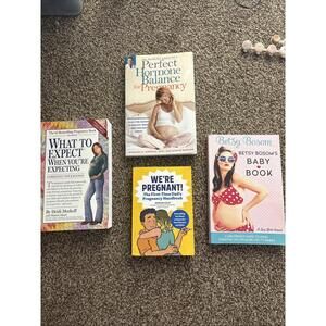 Lot Of Books Pregnancy Handbook Expecting Childbirth Baby